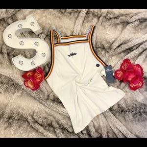 Hollister Halter Neck Logo Tank